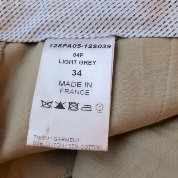 Chloe summer grey straight leg pants 34 - Picture 5 of 7